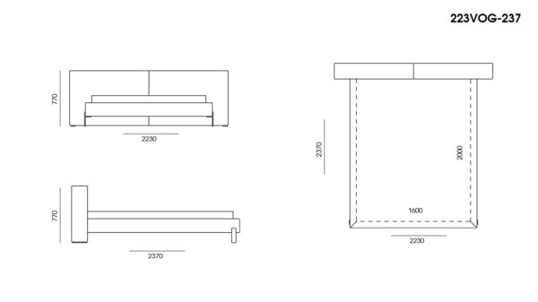 Dormitor Vogue размеры фото 1