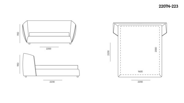 Dormitor TOO NIGHT размеры фото 1