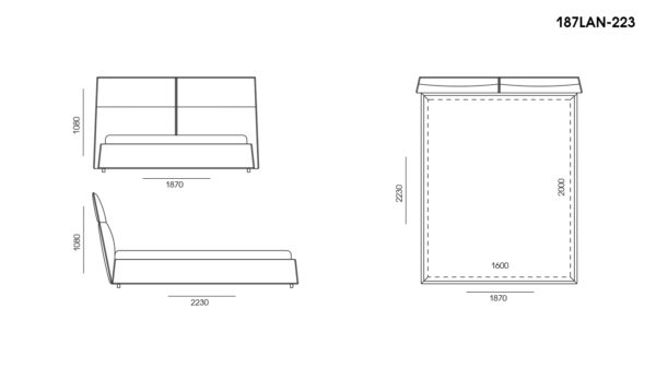 Dormitor LANA размеры фото 1