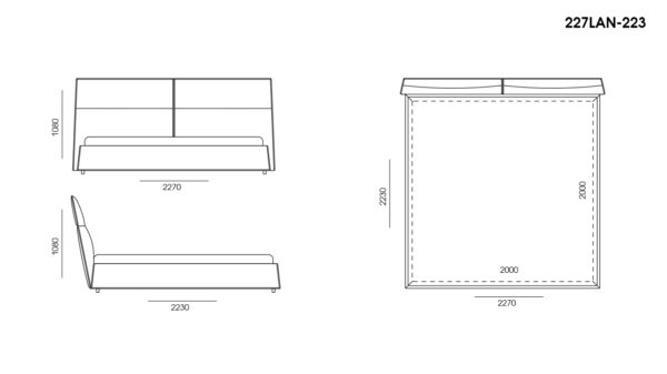 Dormitor LANA размеры фото 5