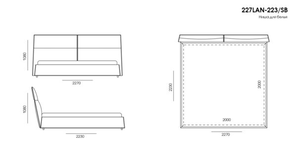 Dormitor LANA размеры фото 6