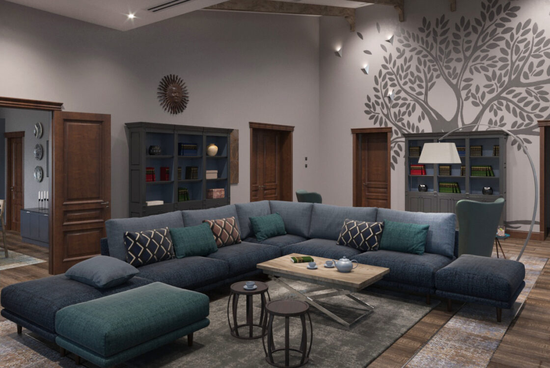 Canapea Alfinosa în interior фото 11