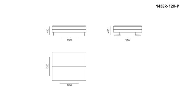 Диван Ermes размеры фото 10