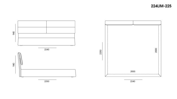 Кровать Limura размеры фото 7