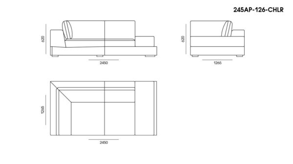 Canapea Appiani размеры фото 7