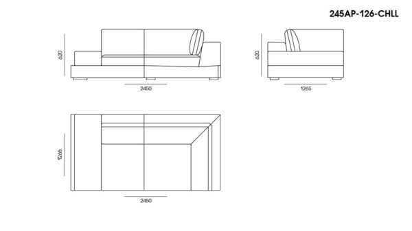 Canapea Appiani размеры фото 6