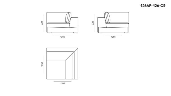Canapea Appiani размеры фото 5