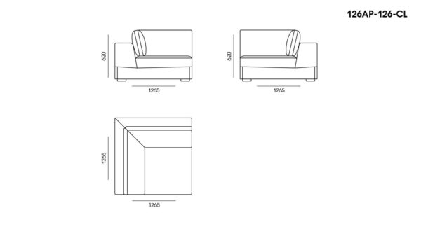 Canapea Appiani размеры фото 4
