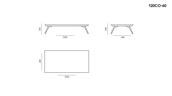 Masă Corto размеры фото 1